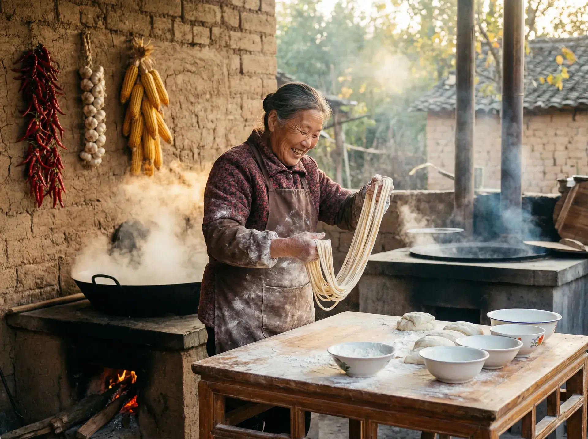 农家大嫂手擀面 - soe-651 乡村美食